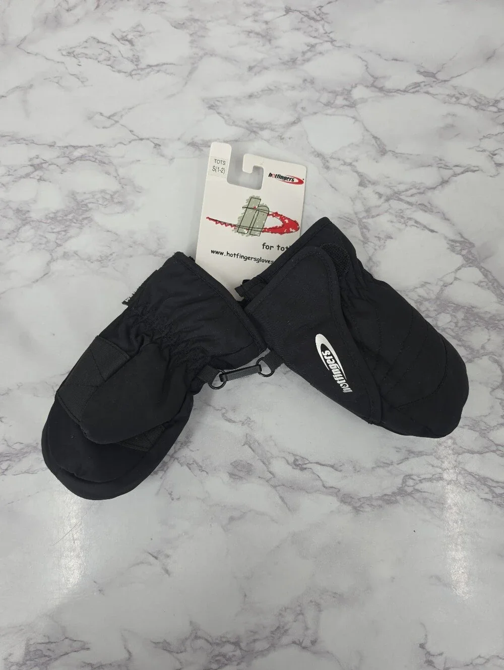 Hotfingers Black Toddler Insulated Mittens Gloves NEW